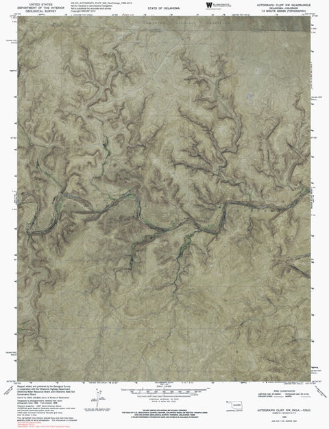 OK-CO-AUTOGRAPH CLIFF NW: GeoChange 1966-2013 Preview 1