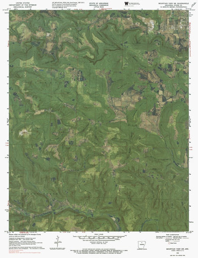 AR-MOUNTAIN VIEW SW: GeoChange 1967-2013 Preview 1