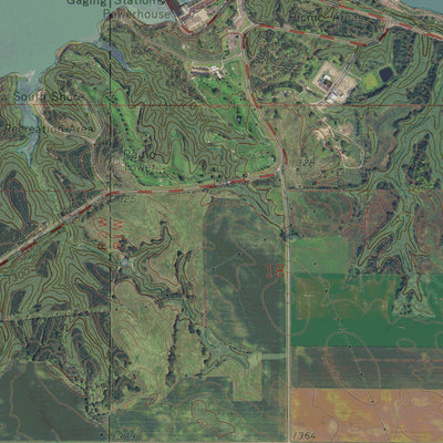 NE-SD-GAVINS POINT DAM: GeoChange 1966-2014 Preview 3