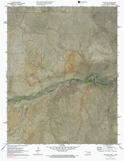 OK-CO-KEYES NW: GeoChange 1970-2013 Preview 1