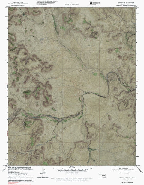 OK-CO-KENTON NE: GeoChange 1966-2013 Preview 1