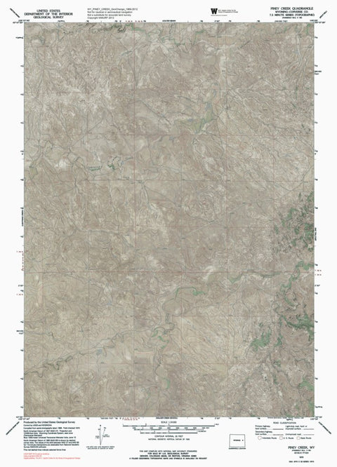 WY-PINEY CREEK: GeoChange 1969-2012 Preview 1