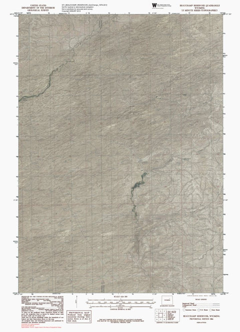 WY-BEAUCHAMP RESERVOIR: GeoChange 1976-2012 Preview 1