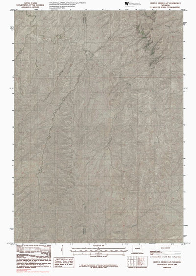 WY-SEVEN L CREEK EAST: GeoChange 1976-2012 Preview 1