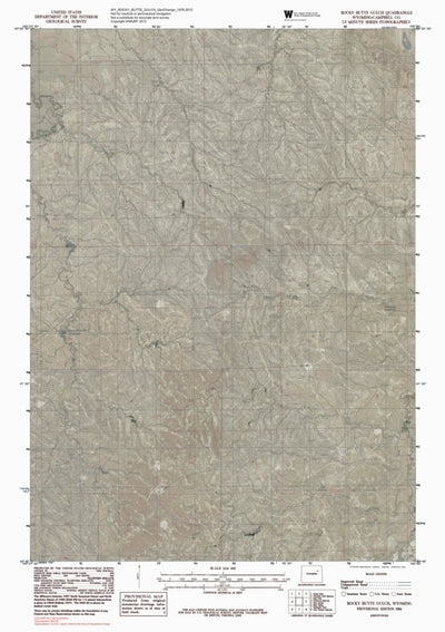 WY-ROCKY BUTTE GULCH: GeoChange 1976-2012 Preview 1