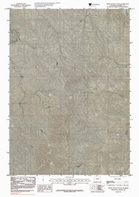 WY-ROCKY BUTTE GULCH: GeoChange 1976-2012 Preview 1