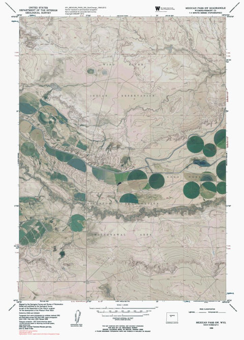 WY-MEXICAN PASS SW: GeoChange 1948-2012 Preview 1