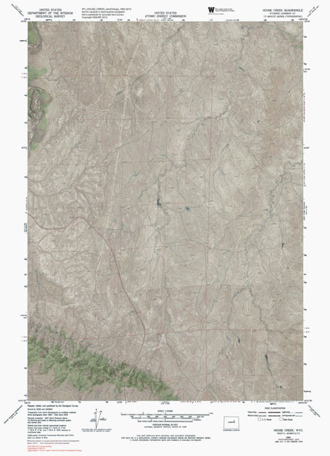 WY-HOUSE CREEK: GeoChange 1952-2012 Preview 1