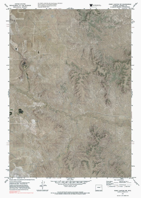 WY-PINEY CANYON NW: GeoChange 1970-2012 Preview 1