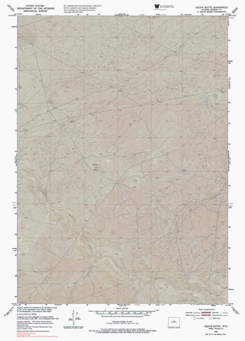 WY-SQUAW BUTTE: GeoChange 1949-2012 Preview 1