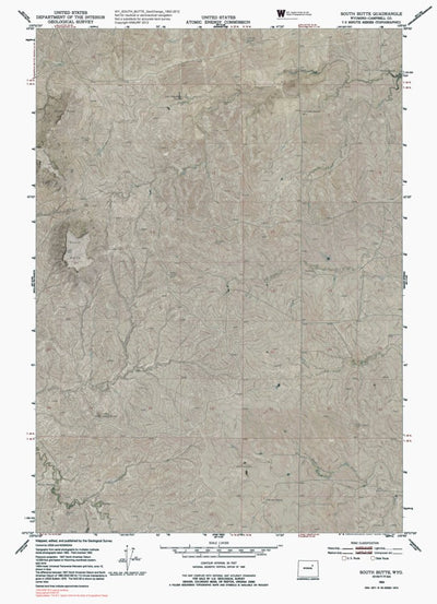 WY-SOUTH BUTTE: GeoChange 1952-2012 Preview 1