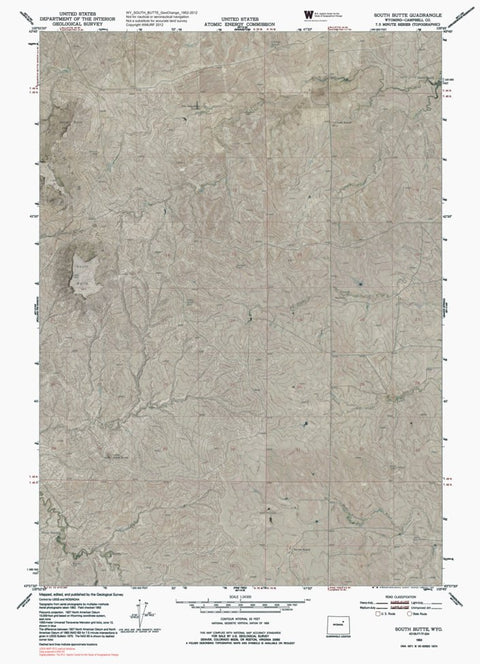 WY-SOUTH BUTTE: GeoChange 1952-2012 Preview 1