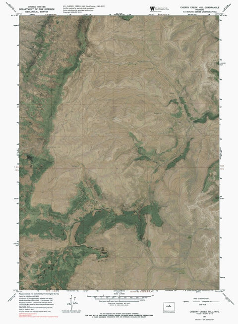 WY-CHERRY CREEK HILL: GeoChange 1965-2012 Preview 1