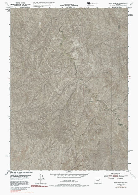 WY-FORT RENO SE: GeoChange 1952-2012 Preview 1