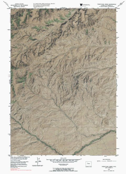 WY-TWENTYONE CREEK: GeoChange 1953-2012 Preview 1