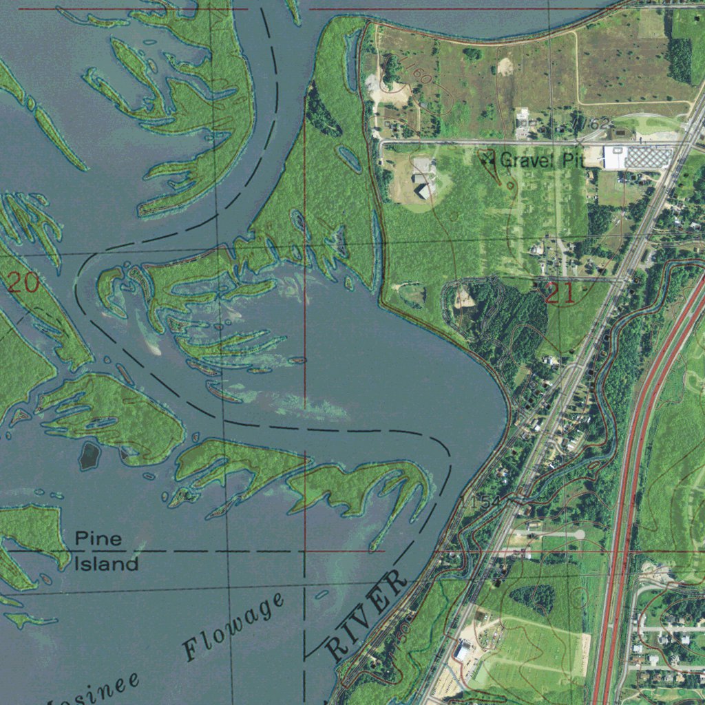 WI-MOSINEE: GeoChange 1963-2013 Map by Western Michigan University ...