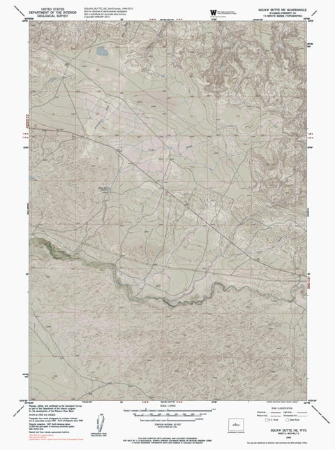 WY-SQUAW BUTTE NE: GeoChange 1949-2012 Preview 1