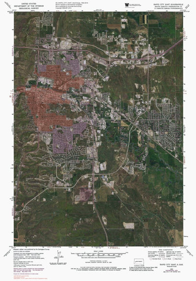 SD-RAPID CITY EAST: GeoChange 1952-2014 Preview 1