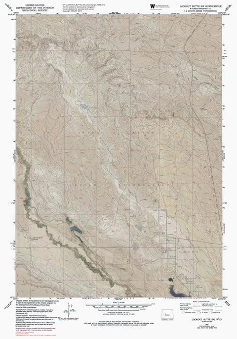 WY-LOOKOUT BUTTE SW: GeoChange 1949-2012 Preview 1