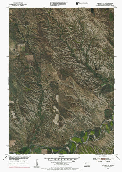SD-DALZELL NW: GeoChange 1948-2014 Preview 1