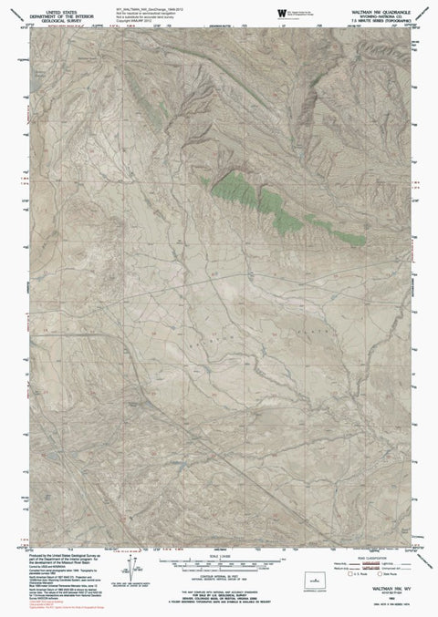 WY-WALTMAN NW: GeoChange 1949-2012 Preview 1