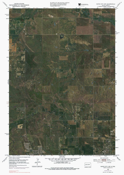 SD-RAPID CITY NW: GeoChange 1952-2014 Preview 1