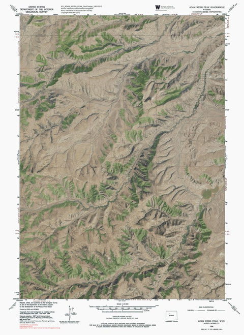 WY-ADAM WEISS PEAK: GeoChange 1953-2012 Preview 1