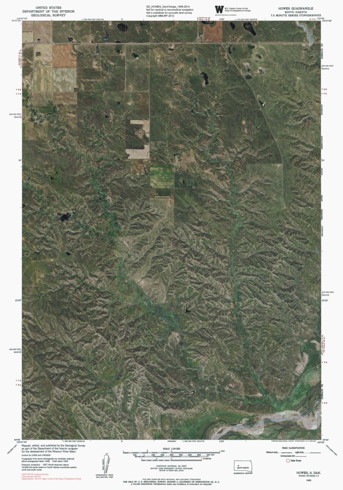 SD-HOWES: GeoChange 1948-2014 Map by Western Michigan University ...