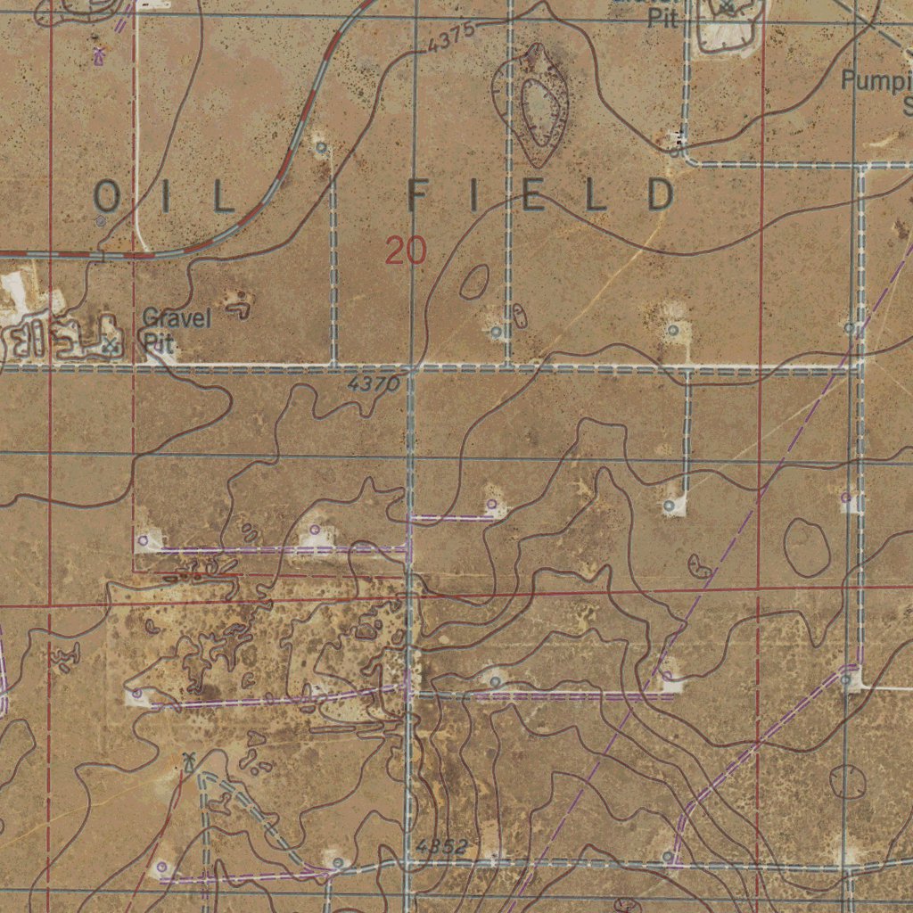 NM-FLYING M RANCH: GeoChange 1974-2014 Map by Western Michigan ...