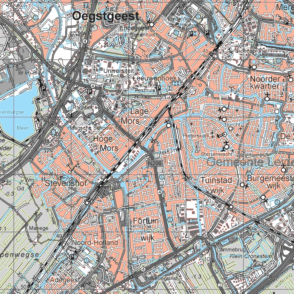 30-Den Haag-Leiden Map by Mapfactory | Avenza Maps