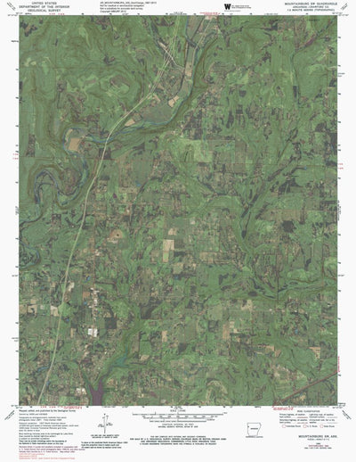 AR-MOUNTAINBURG SW: GeoChange 1967-2013 Preview 1