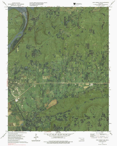 OK-FORT GIBSON DAM: GeoChange 1973-2013 Preview 1
