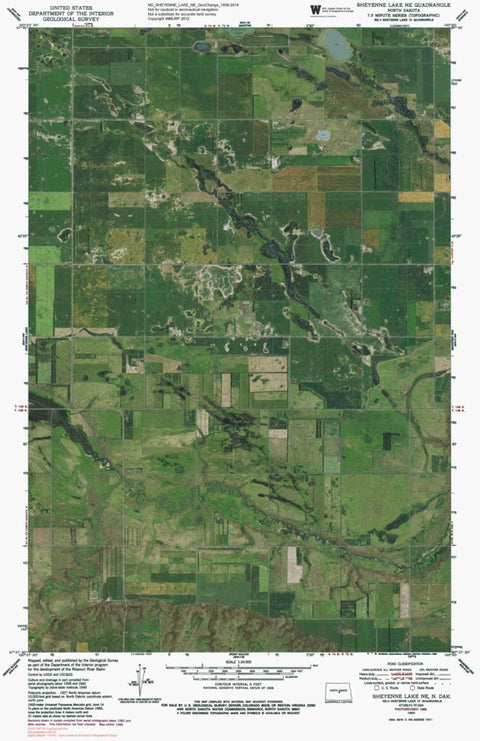 ND-SHEYENNE LAKE NE: GeoChange 1938-2014 Preview 1