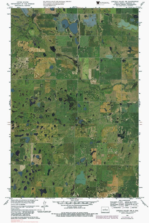 ND-LINCOLN VALLEY NW: GeoChange 1958-2014 Preview 1