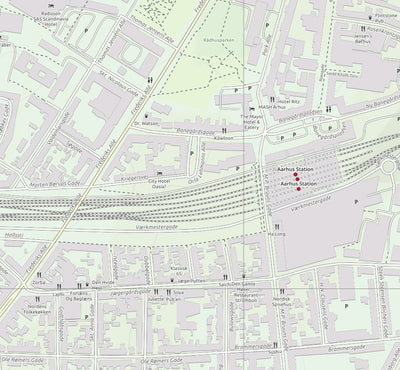 Aarhus Tourist Street Map, Denmark Preview 1