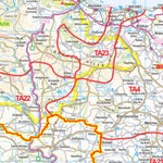 XYZ Postcode District Map - (D1) - SW England. Preview 2