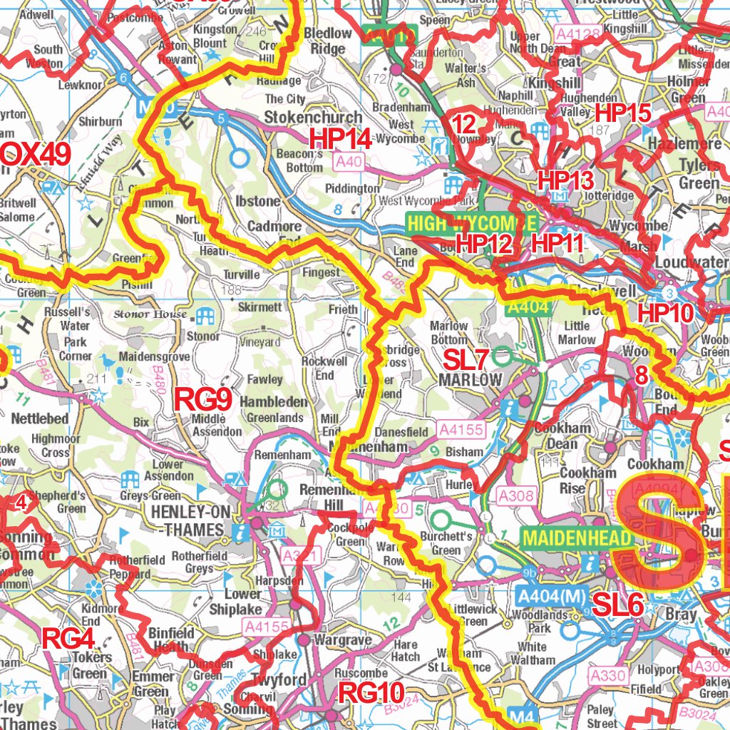 Ka21 Postcode Map XYZ Postcode District Map - (D2) - SE England by XYZ Maps | Avenza Maps
