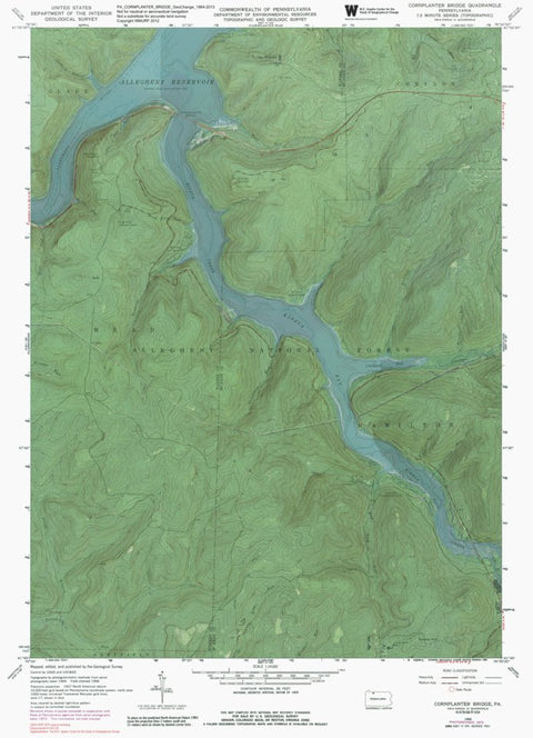 PA-CORNPLANTER BRIDGE: GeoChange 1964-2013 Preview 1