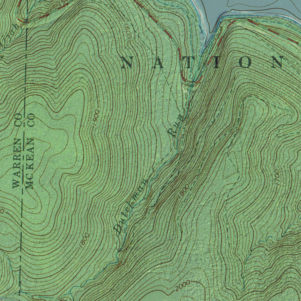 PA-CORNPLANTER BRIDGE: GeoChange 1964-2013 Map by Western Michigan ...