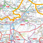 XYZ Postcode District Map - (D4) - North England Preview 2