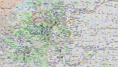 2025 Colorado Hunt Map – GMU 1, 2, 10, 201 Map Bundle Preview 1
