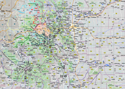 2025 Colorado Hunt Maps – GMU 35, 36, 44, 45, 361 Map Bundle Preview 1