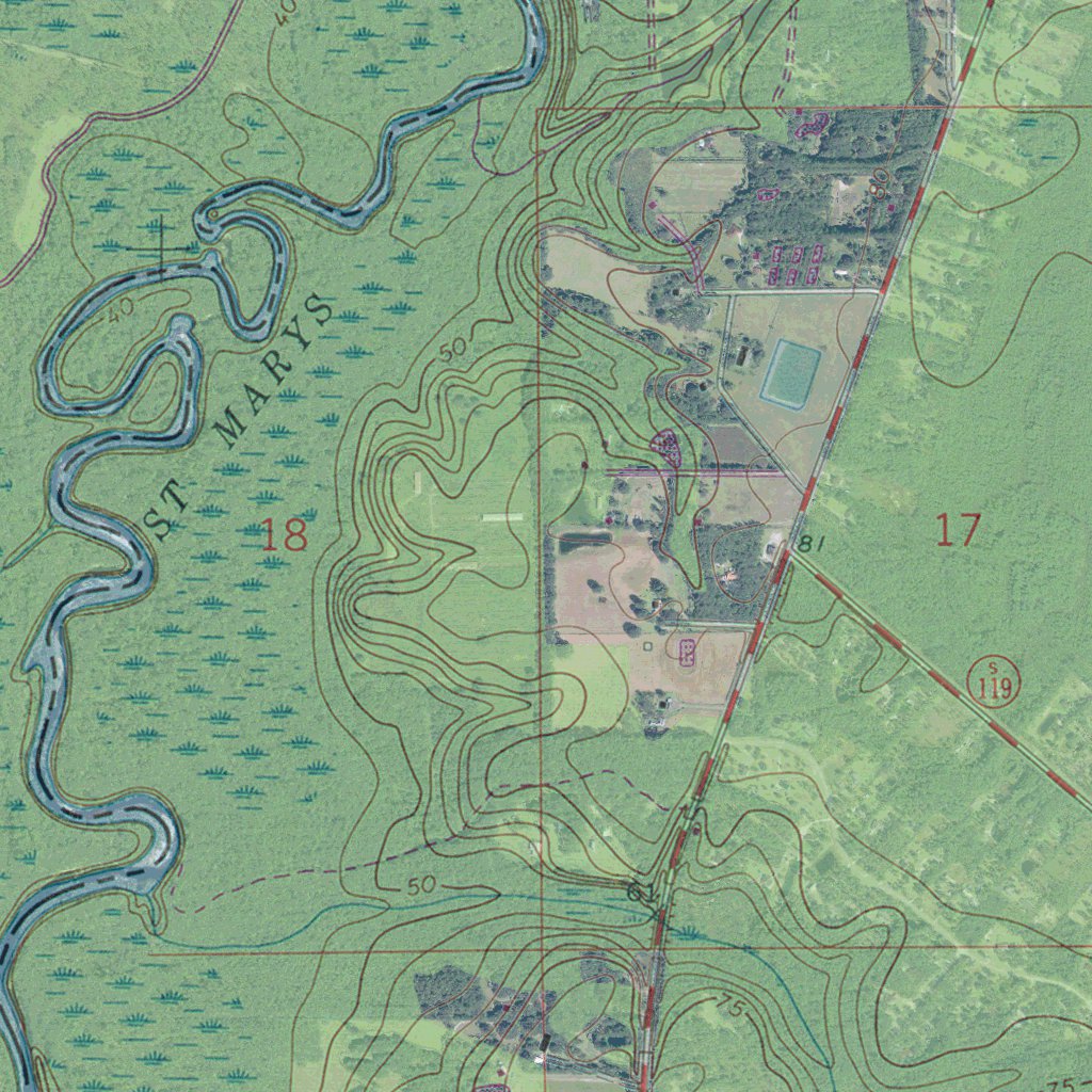 GA-FL-MACCLENNY NE: GeoChange 1970-2010 Map by Western Michigan ...