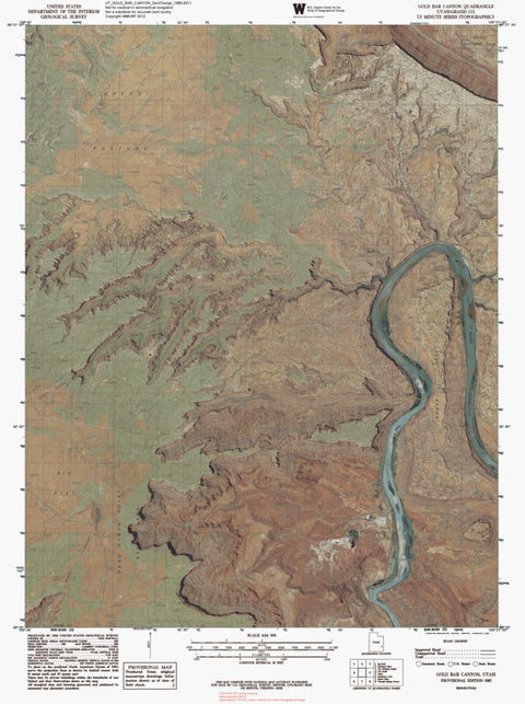 UT-GOLD BAR CANYON: GeoChange 1980-2011 Preview 1