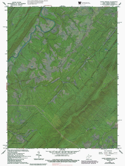 WV-VA-CAPON SPRINGS: GeoChange 1963-2012 Preview 1