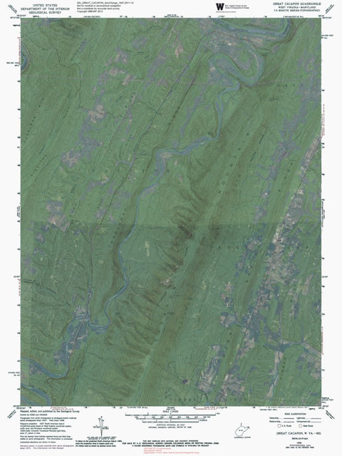 WV-GREAT CACAPON: GeoChange 1947-2011-13 Preview 1