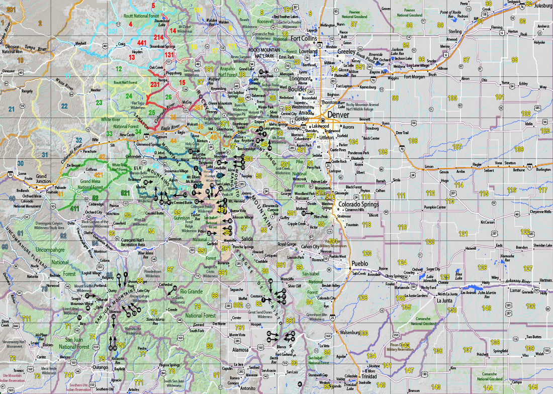 2025 Colorado Hunt Maps – GMU 48, 56, 481, 561 Map Bundle by Map the ...