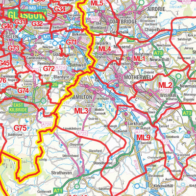 XYZ Postcode District Map - (D5) - South Scotland Preview 2