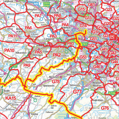 XYZ Postcode District Map - (D5) - South Scotland Preview 3
