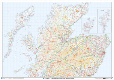 XYZ Postcode District Map - (D6) - North Scotland Preview 1